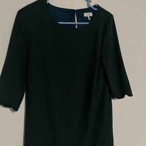 Tobi medium green scalloped dress